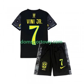 Koszulka Brazylia Vinicius Junior 7 Cheist the Redeemer Dziecięcy Domowe Koszulki Piłkarskie 2024 Krótki Rękaw